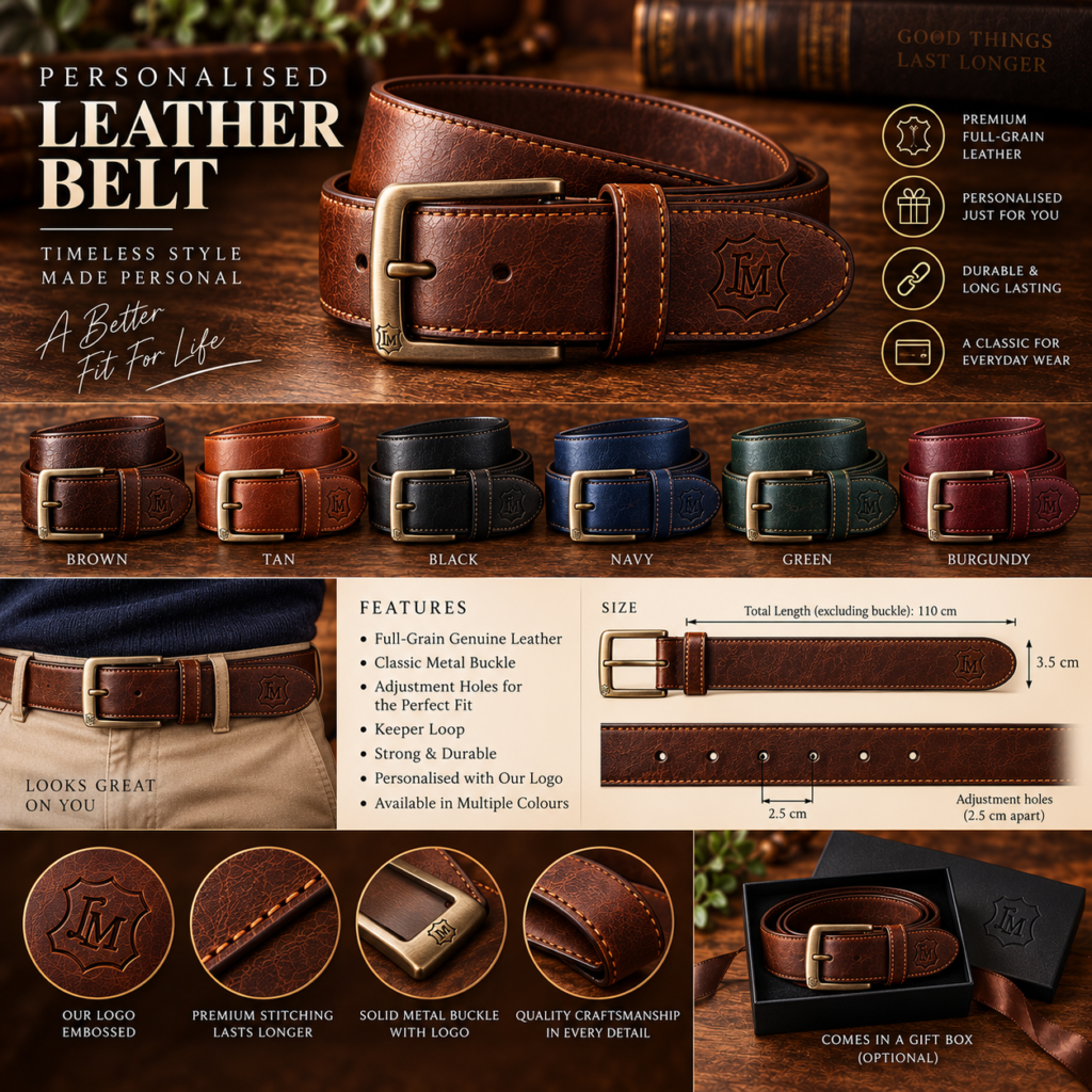 Personalised Leather Belt