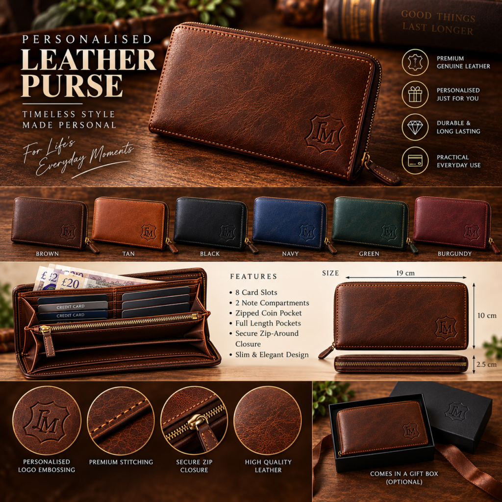 Personalised Leather Purse