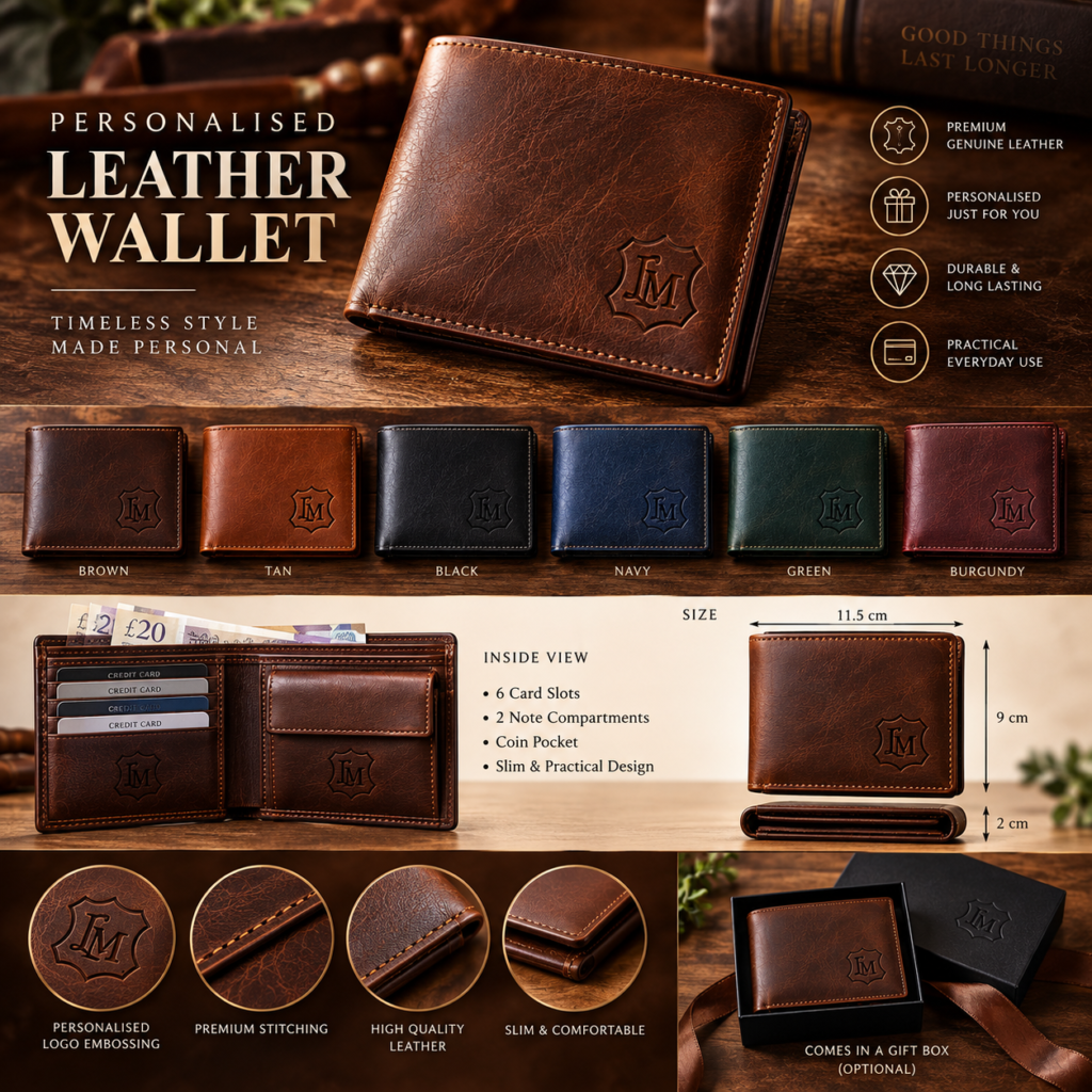 Personalised Leather Wallet
