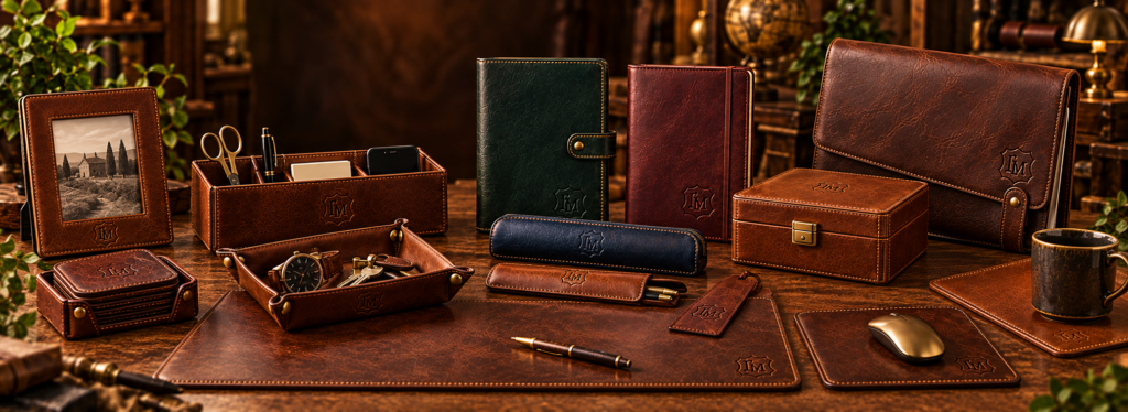 Personalised Leather Home & Desk Accessories