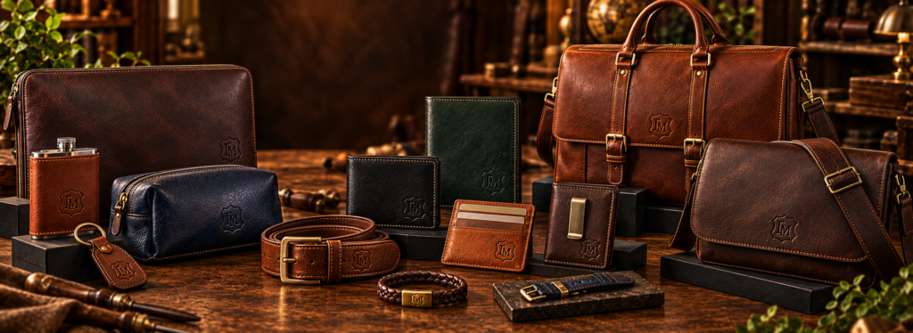 Personalised Mens Leather Goods
