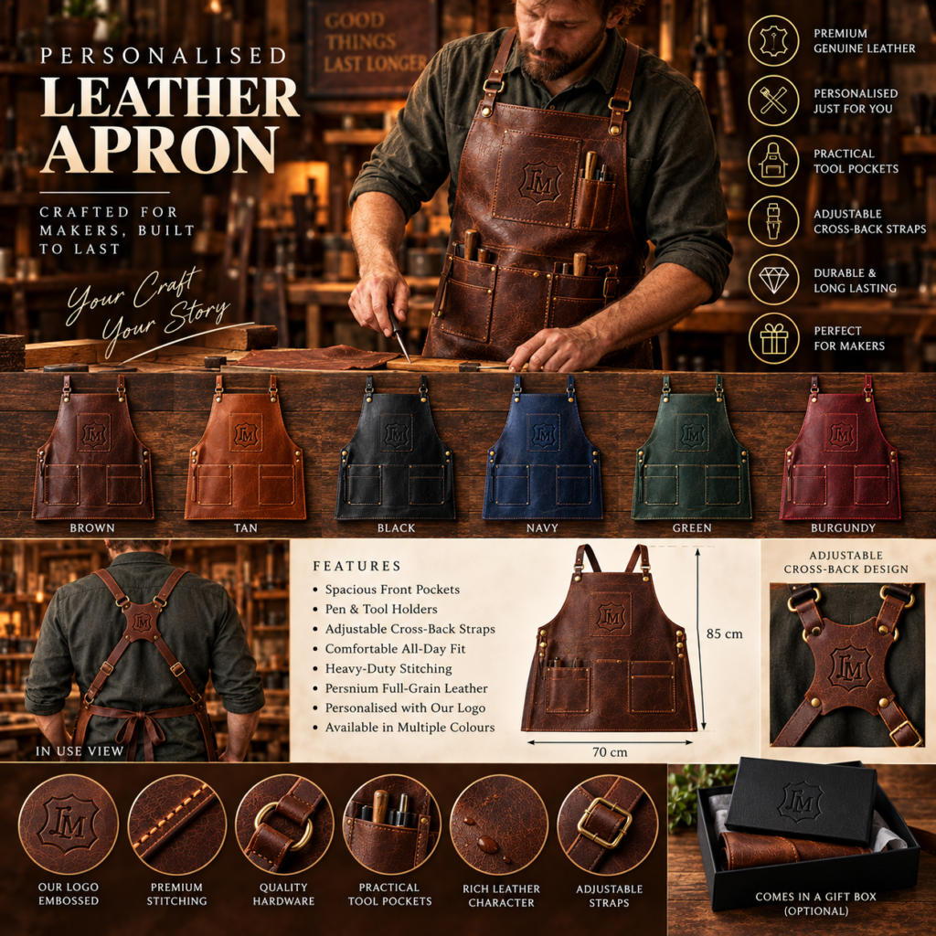 Personalised Leather Apron