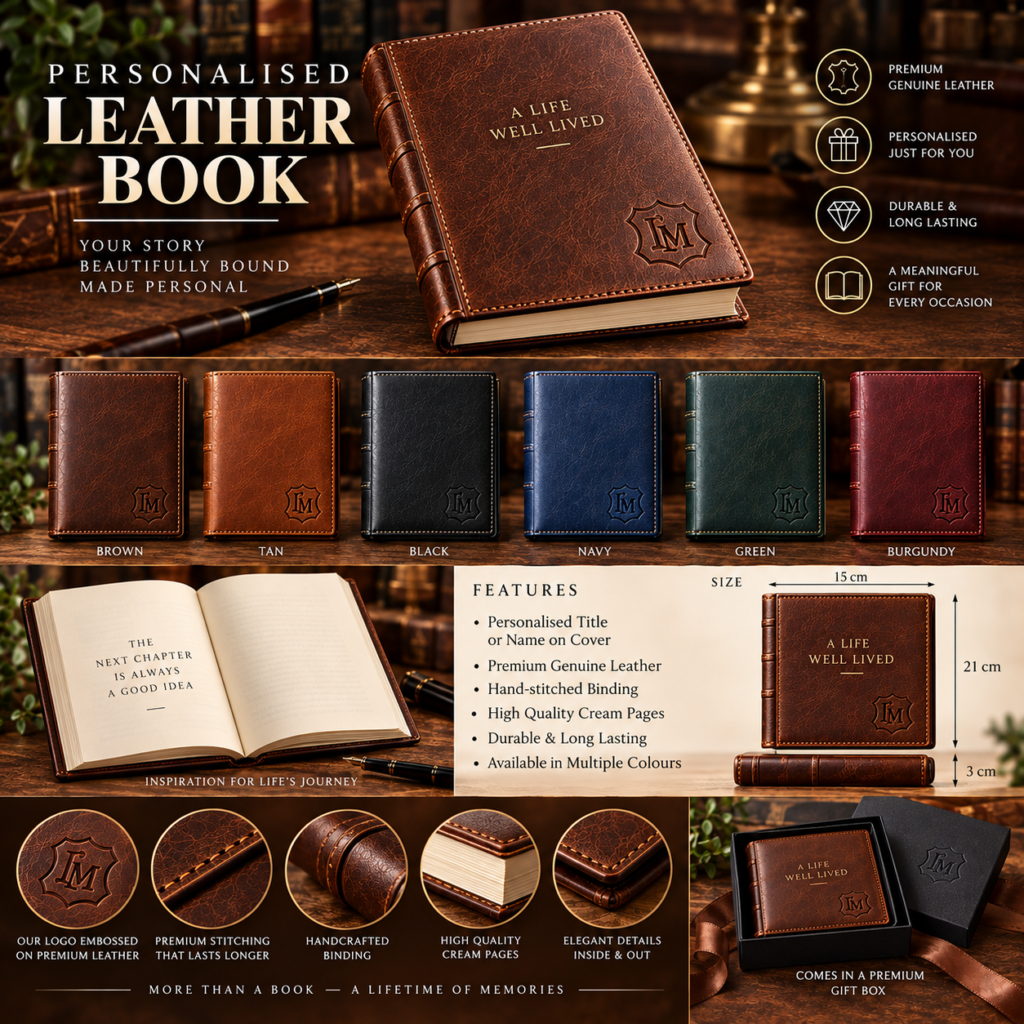 Personalised Leather Book